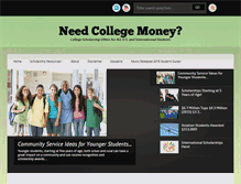 Tablet Screenshot of needcollegemoney.org